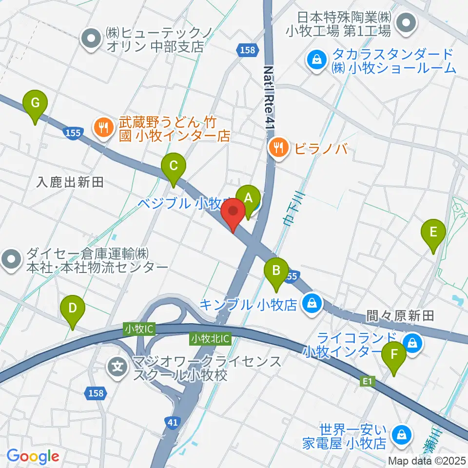 MJPミックススクール周辺のコンビニエンスストア一覧地図