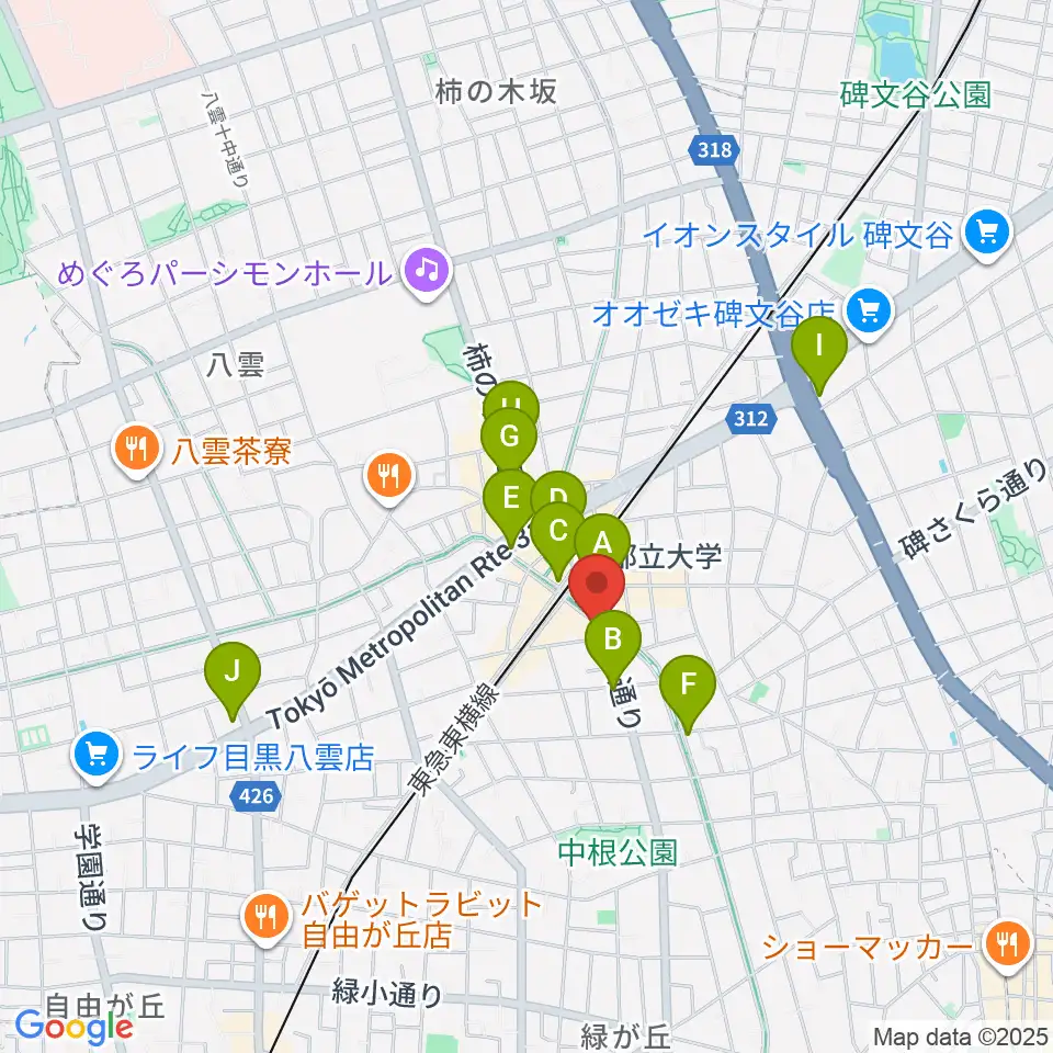 山田聖ヴァイオリン工房周辺のコンビニエンスストア一覧地図