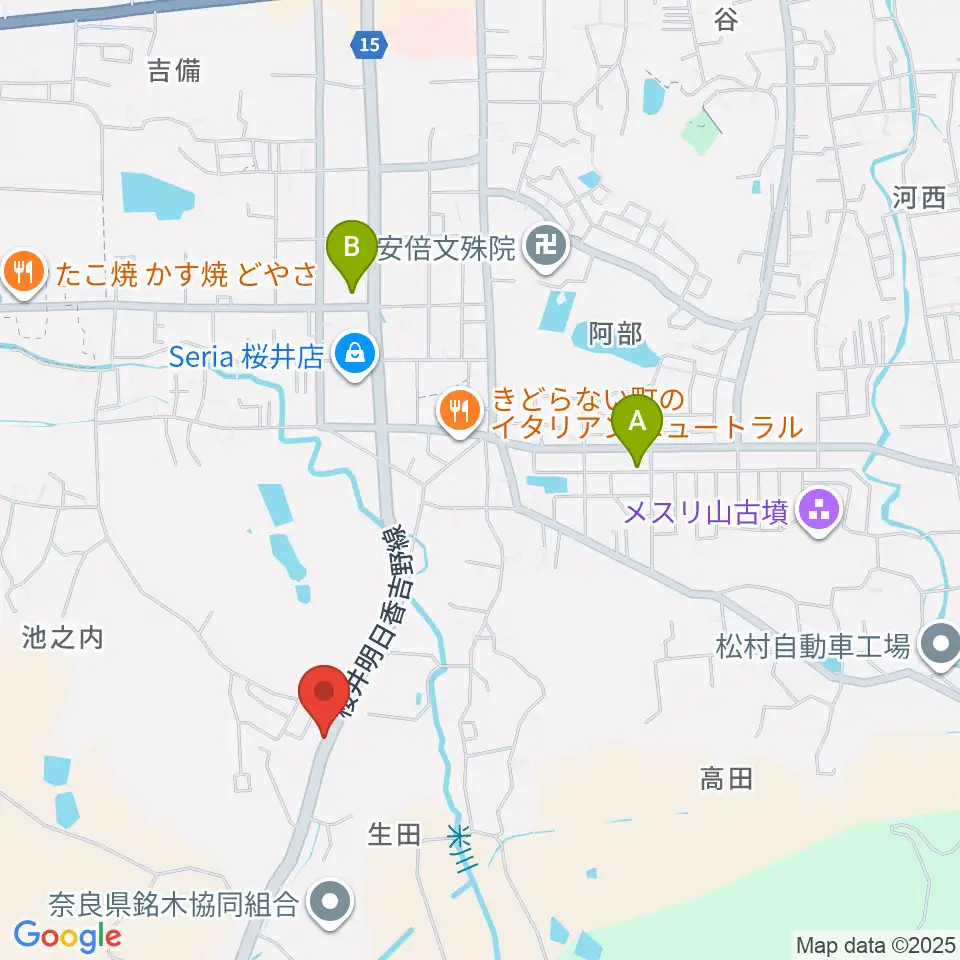 レイジーウッド音楽教室周辺のコンビニエンスストア一覧地図