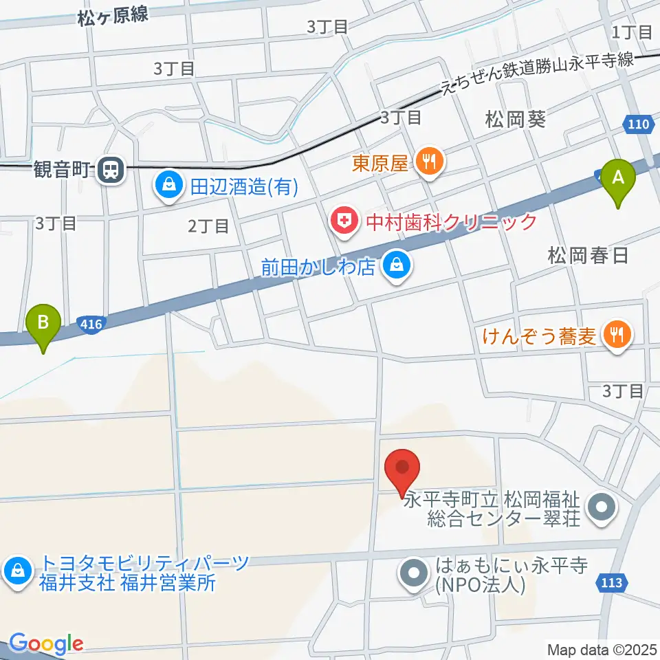 青山ハープ 福井本社周辺のコンビニエンスストア一覧地図