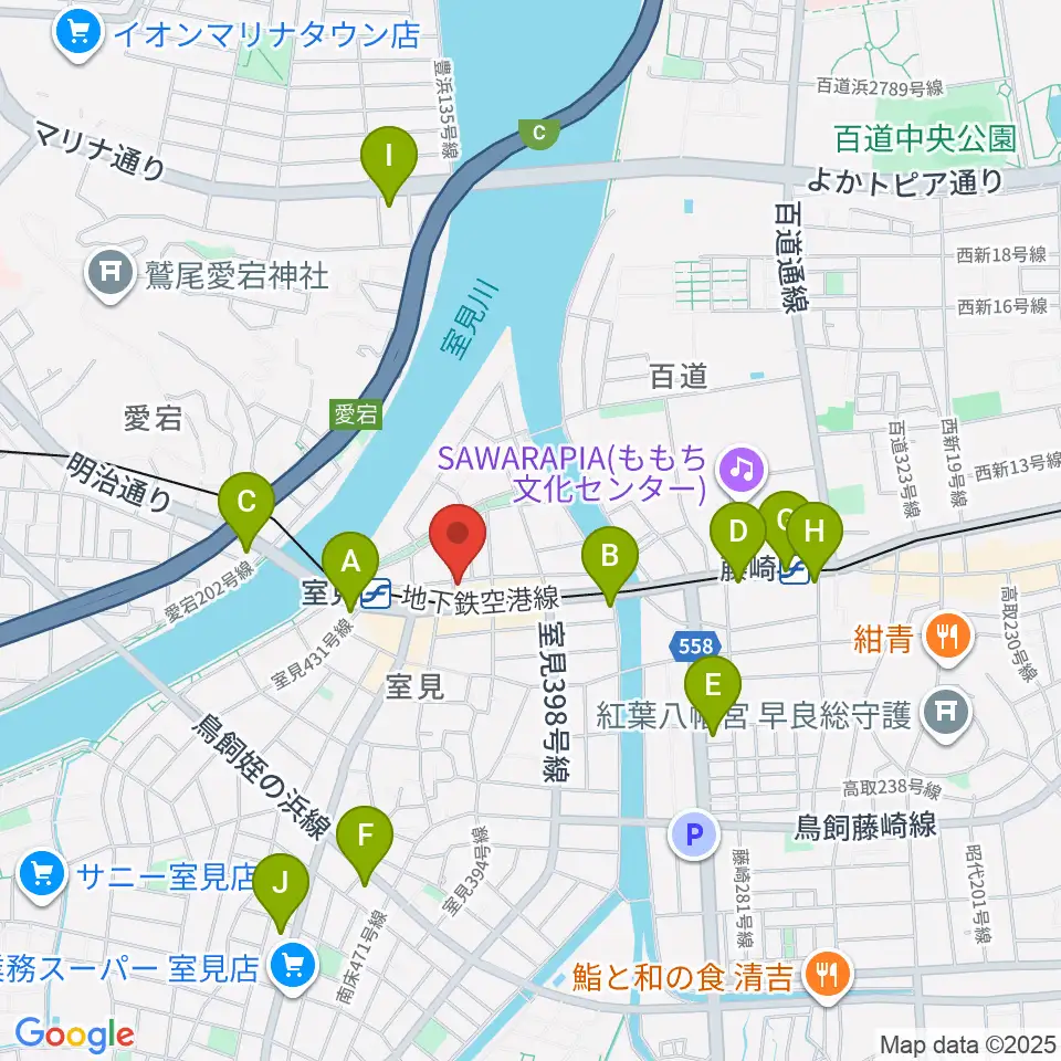 和光音楽アカデミー周辺のコンビニエンスストア一覧地図
