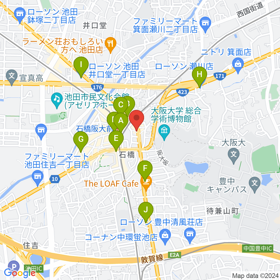 スタジオR's周辺のコンビニエンスストア一覧地図