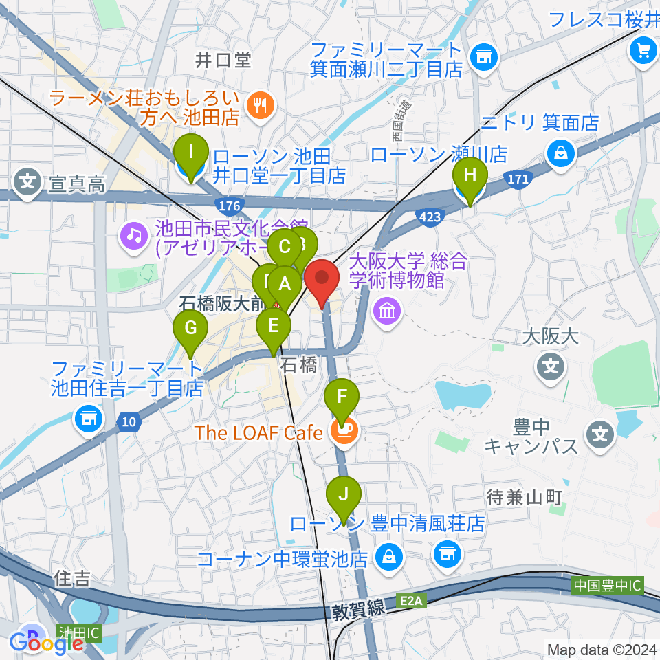 スタジオR's周辺のコンビニエンスストア一覧地図