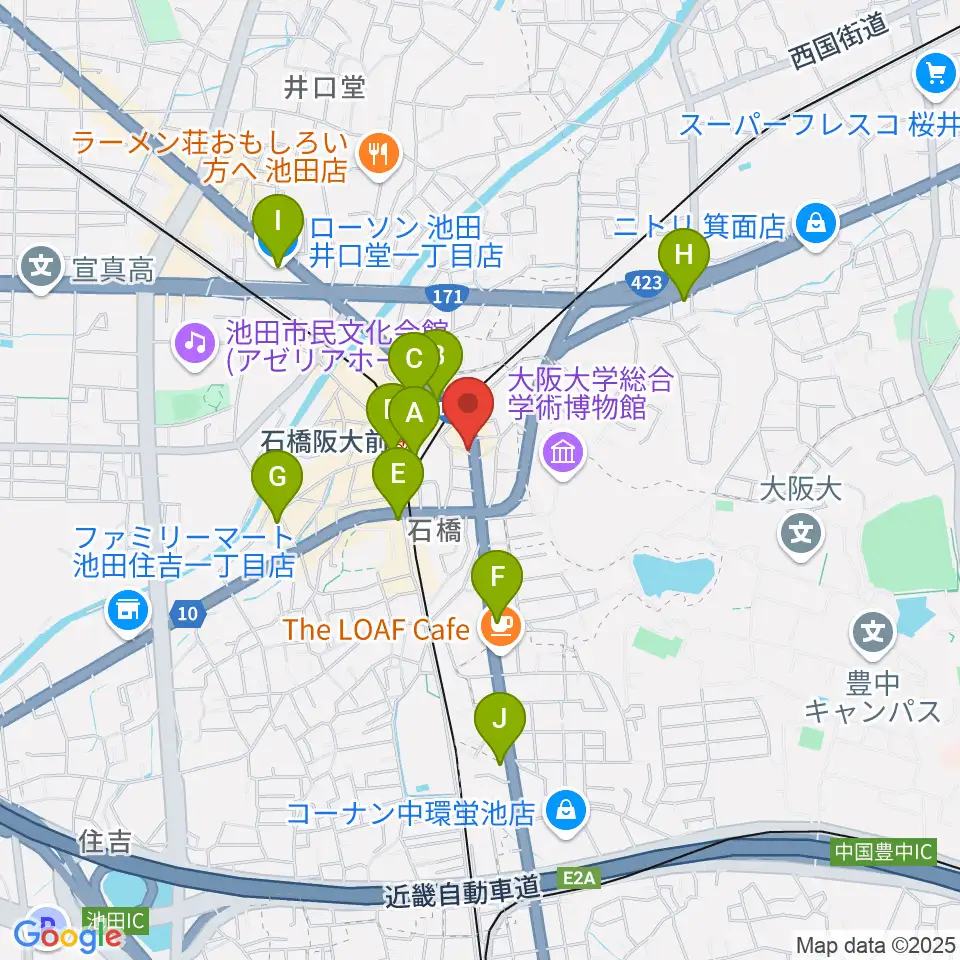スタジオR's周辺のコンビニエンスストア一覧地図