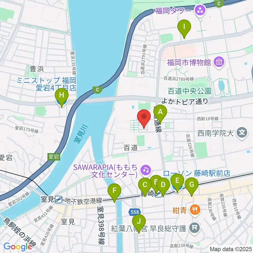 カルチャー教室てんとう虫周辺のコンビニエンスストア一覧地図