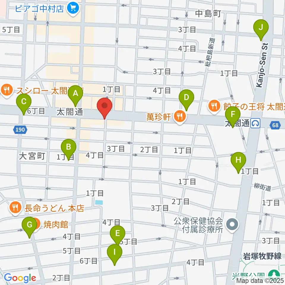 ピアノ教室luce(ルーチェ)中村教室周辺のコンビニエンスストア一覧地図