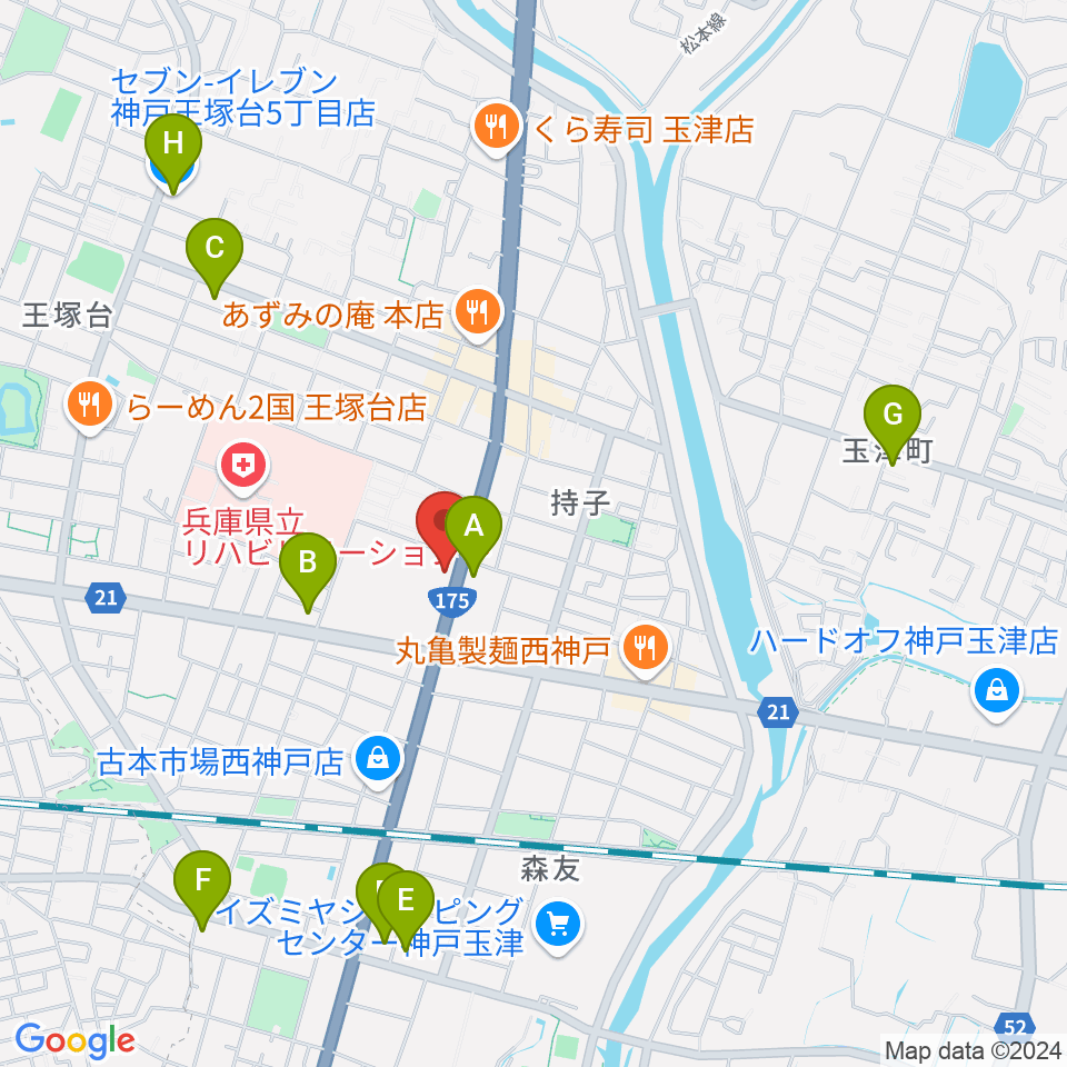 ドリーム・ステップ音楽教室周辺のコンビニエンスストア一覧地図