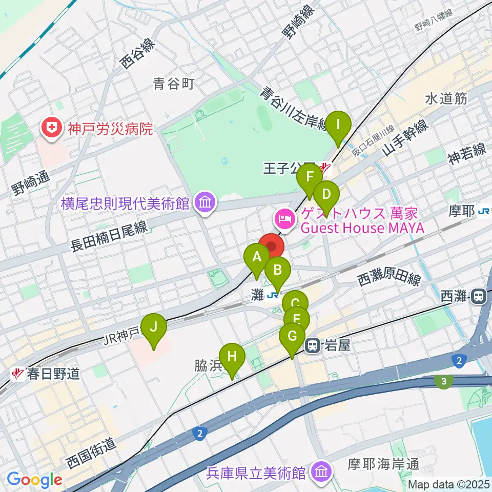 サークル音楽教室周辺のコンビニエンスストア一覧地図