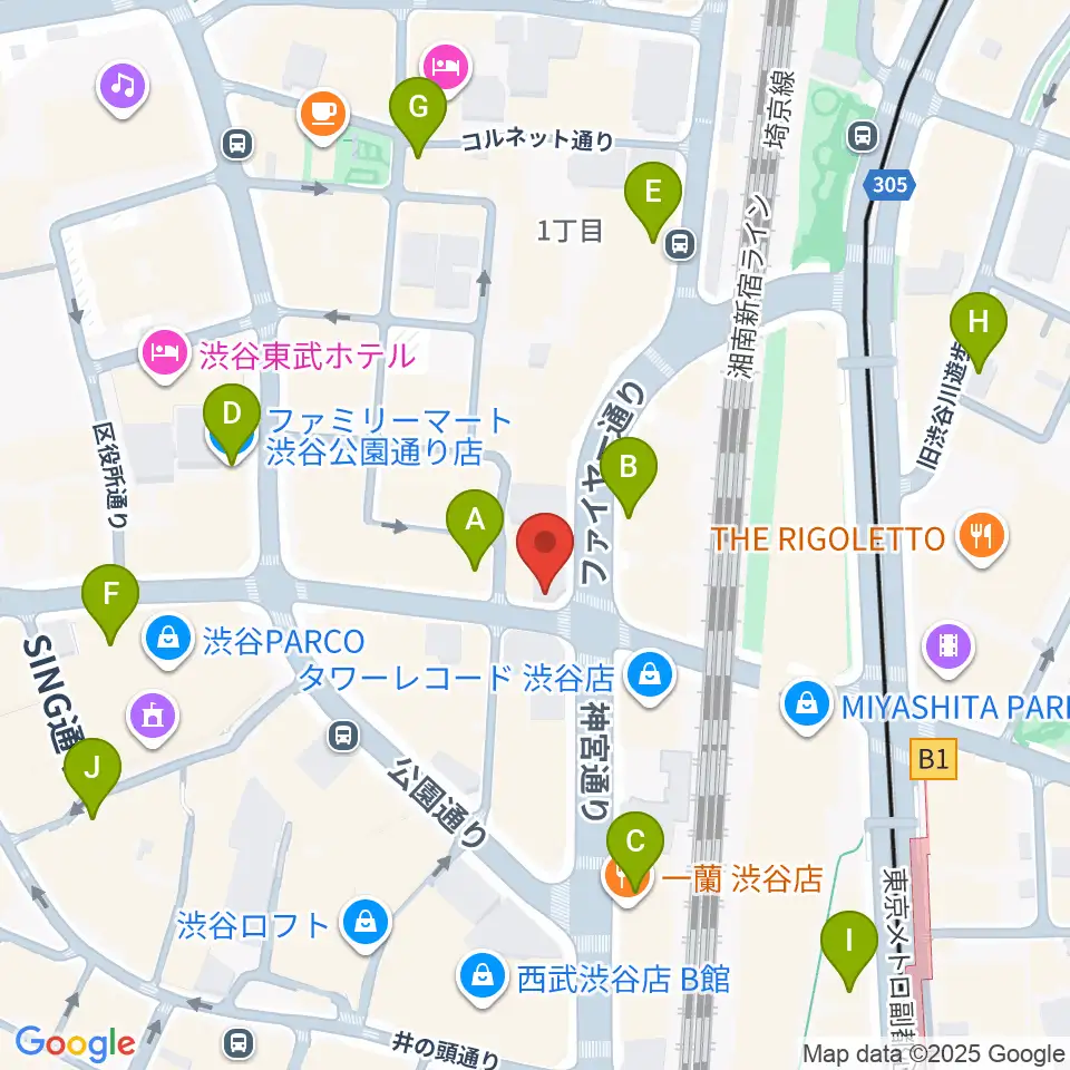 えちごやミュージック周辺のコンビニエンスストア一覧地図