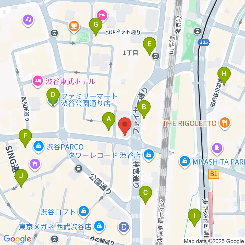 えちごやミュージック周辺のコンビニエンスストア一覧地図