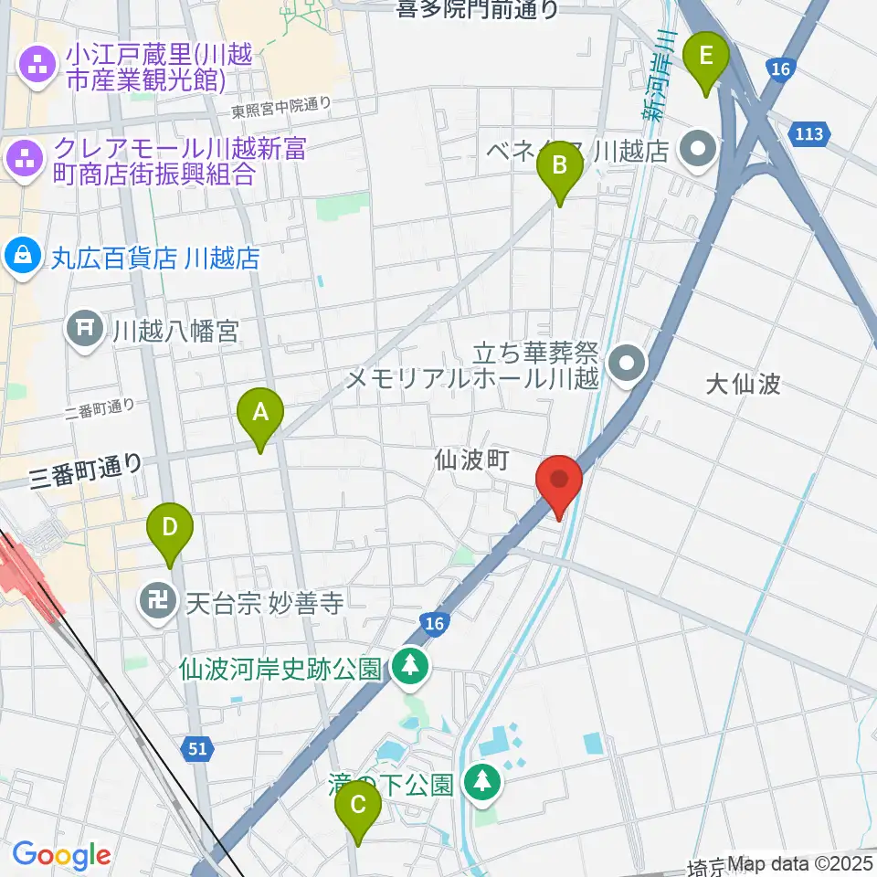 むらやまミュージック周辺のコンビニエンスストア一覧地図