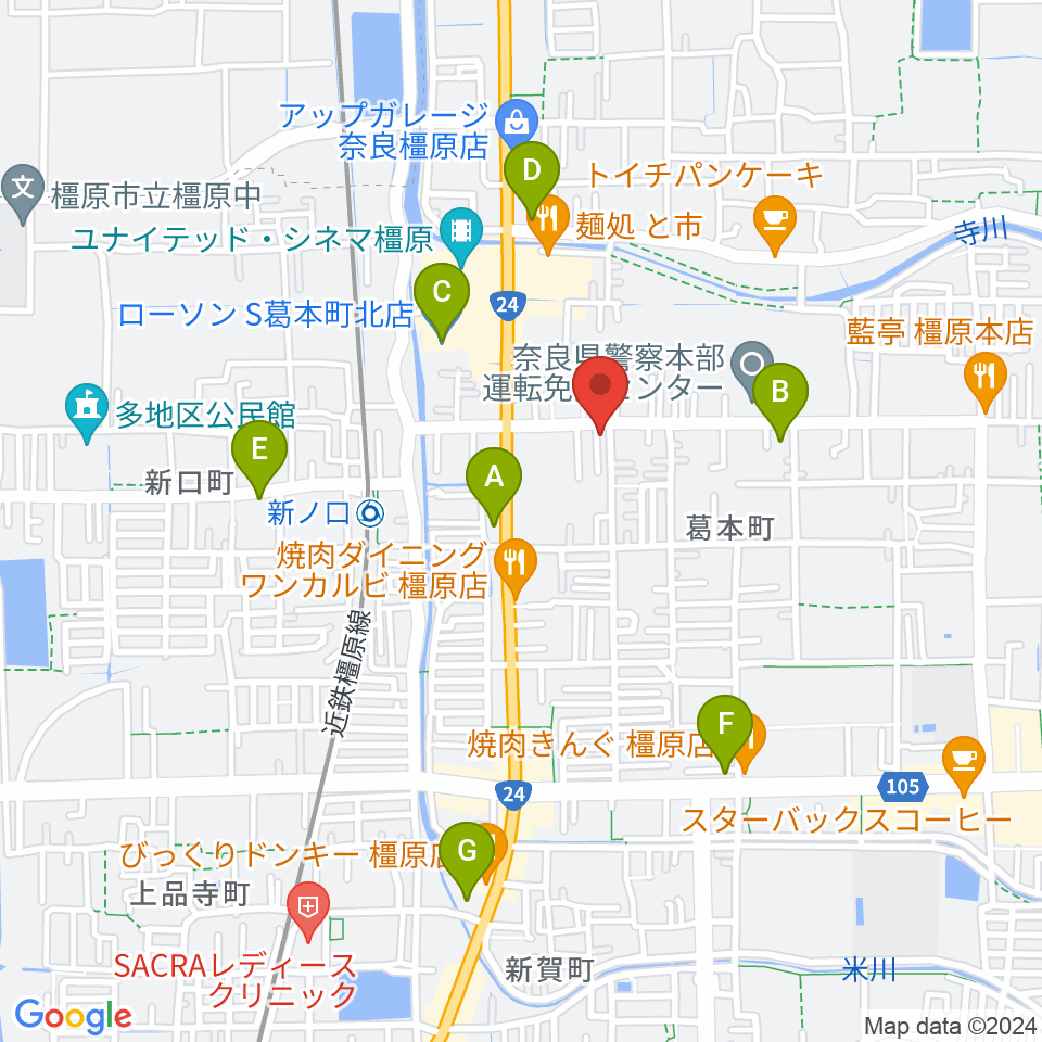 あおぞら音楽サロン周辺のコンビニエンスストア一覧地図