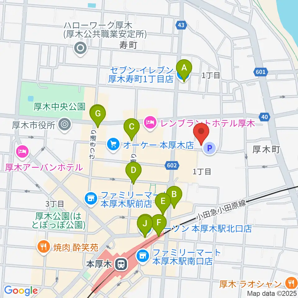 スタジオシール周辺のコンビニエンスストア一覧地図