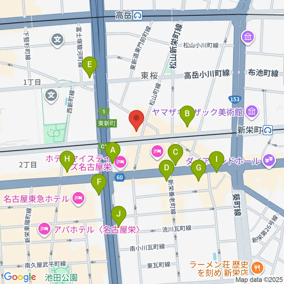 Nancy 名古屋周辺のコンビニエンスストア一覧地図