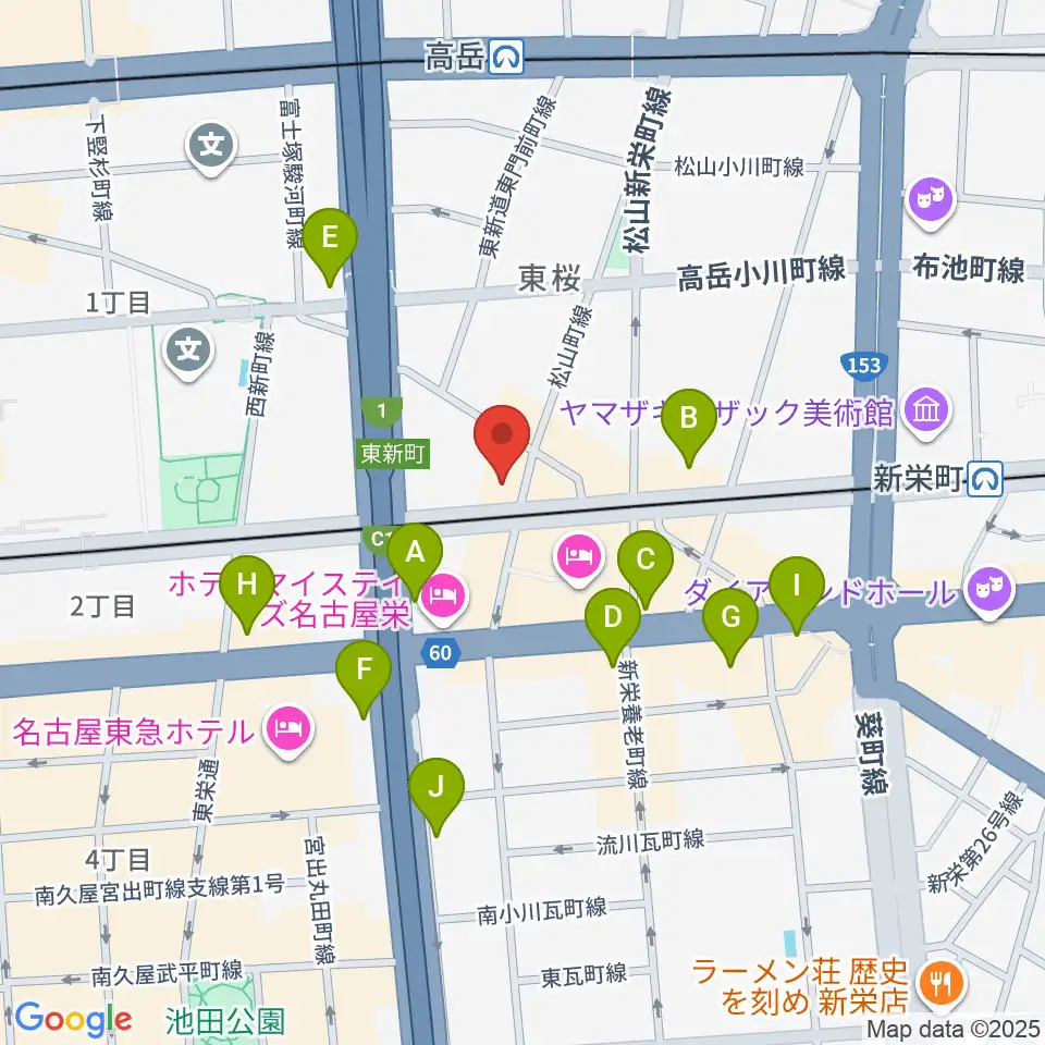 Nancy 名古屋周辺のコンビニエンスストア一覧地図