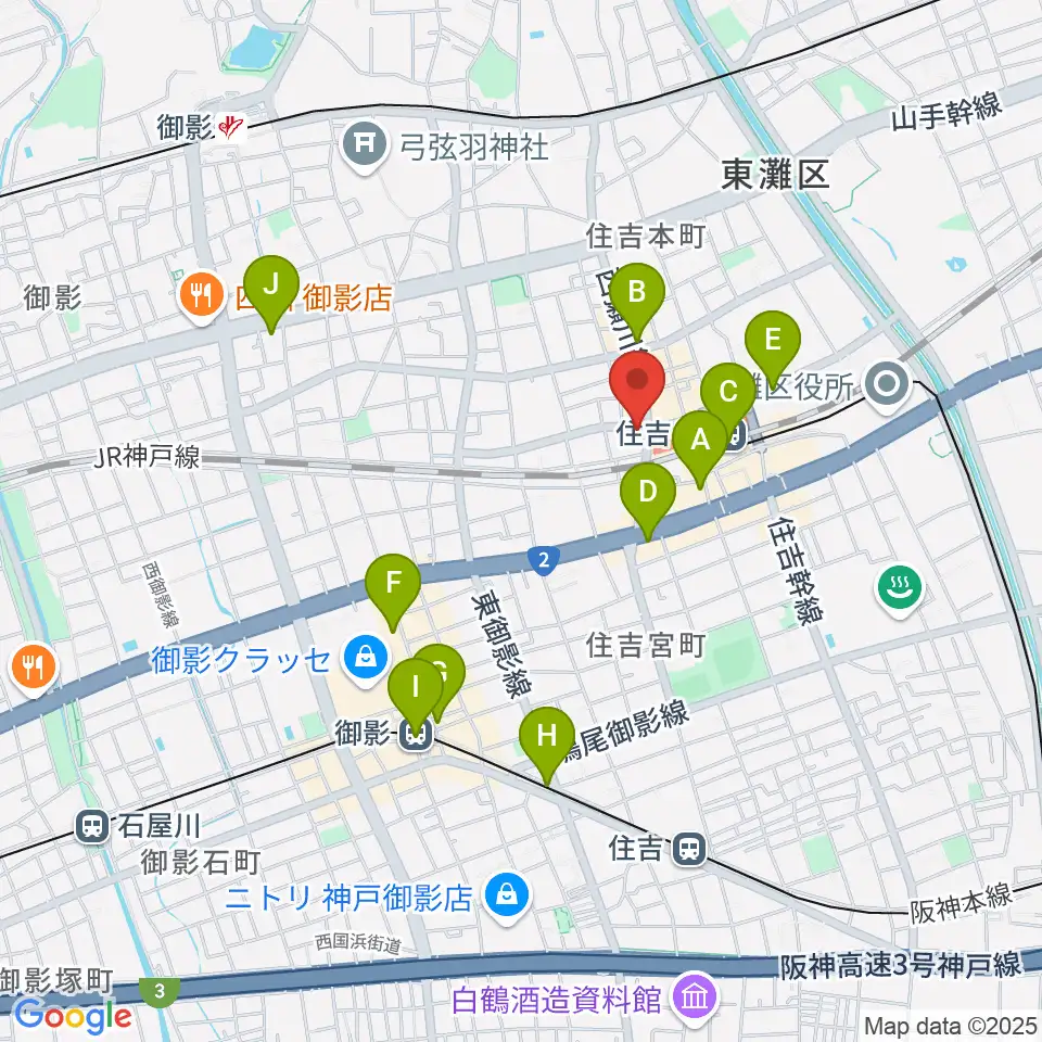 ボイストレーニング HS DREAM周辺のコンビニエンスストア一覧地図