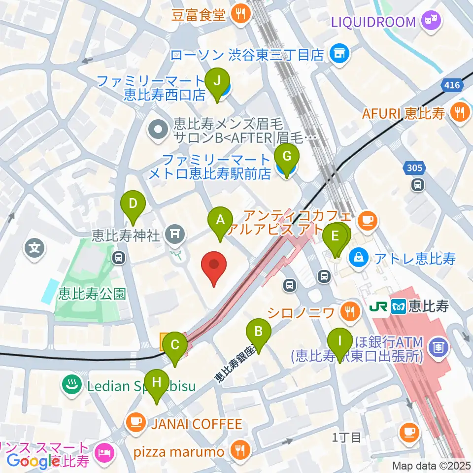 サイケデリズム周辺のコンビニエンスストア一覧地図