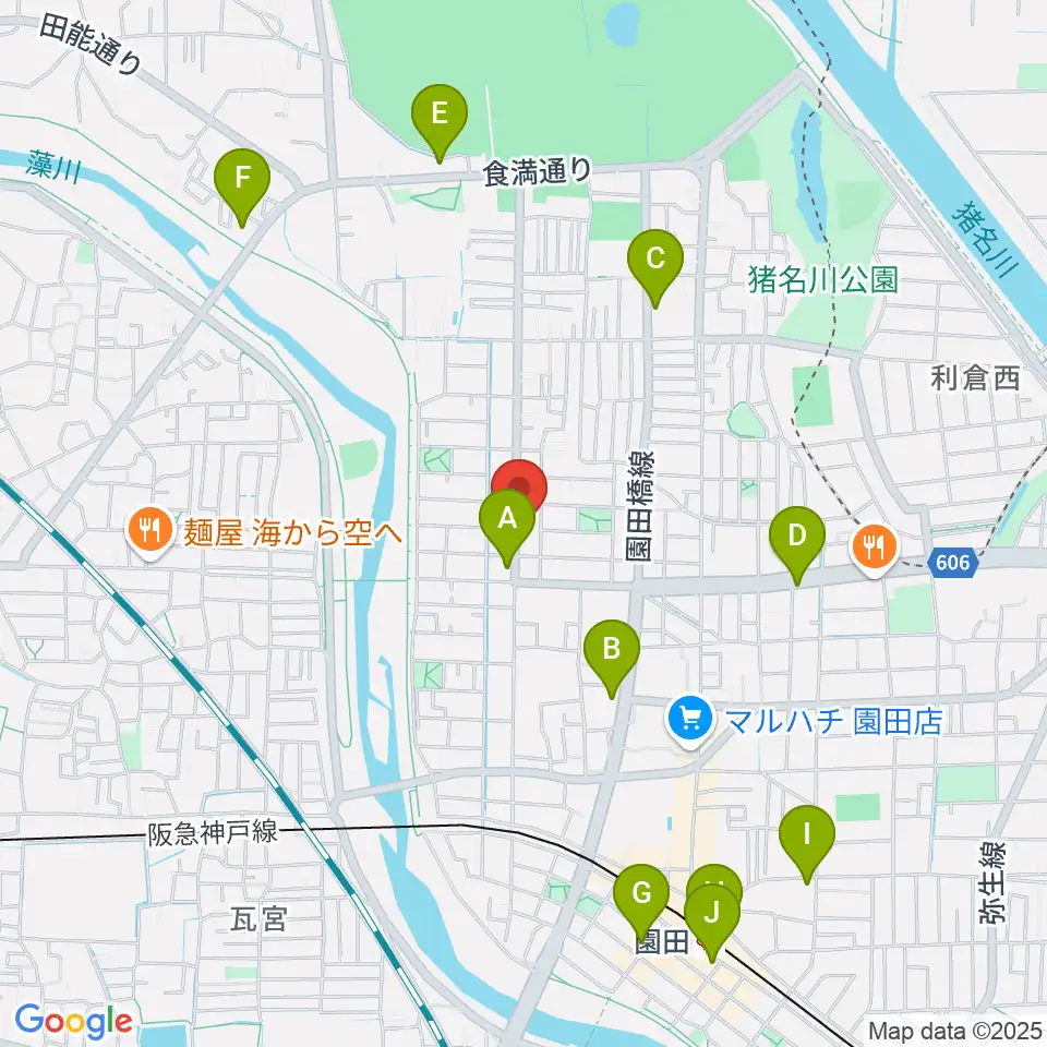 メロディーメイツ音楽教室周辺のコンビニエンスストア一覧地図