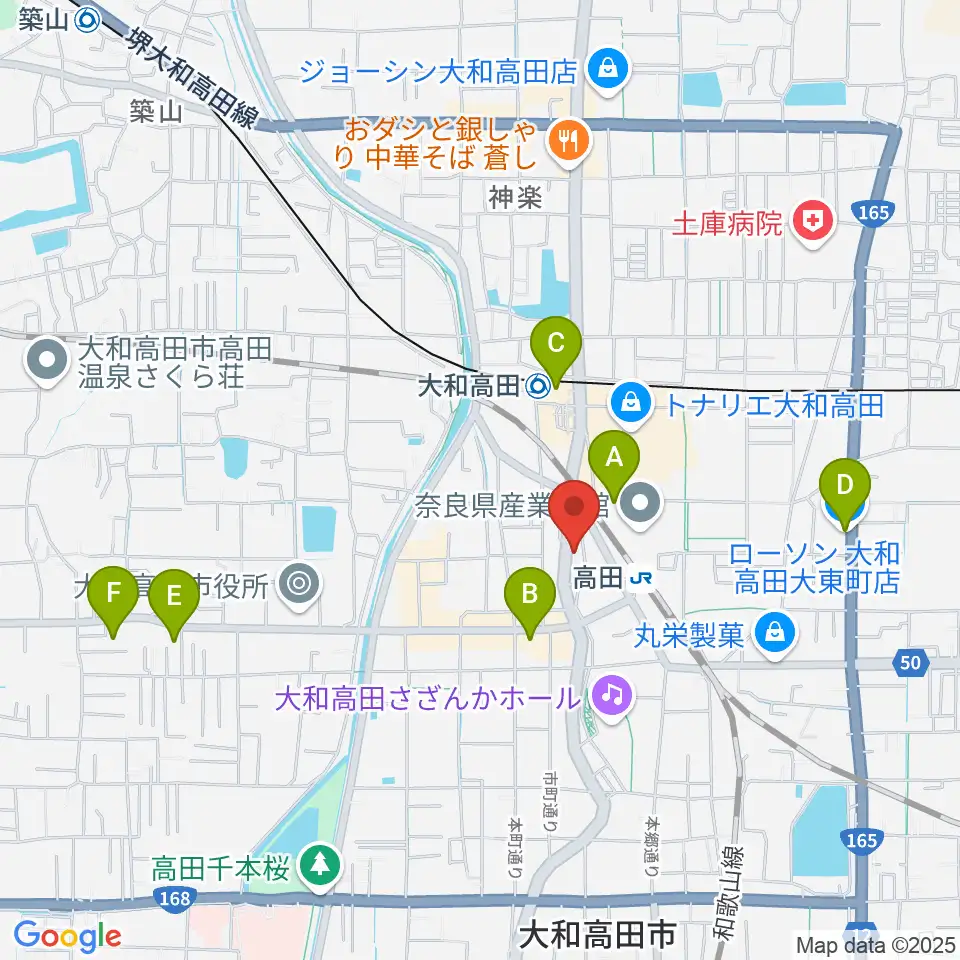 Music Salon Nakagawa周辺のコンビニエンスストア一覧地図