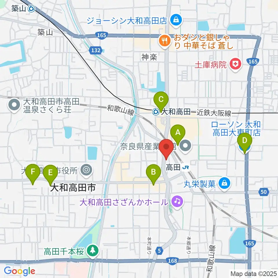 Music Salon Nakagawa周辺のコンビニエンスストア一覧地図