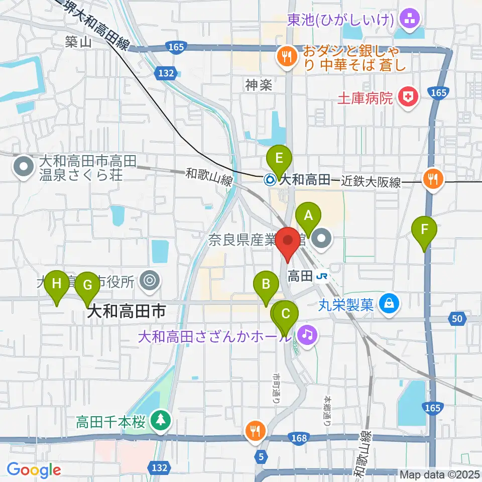 Music Salon Nakagawa周辺のコンビニエンスストア一覧地図