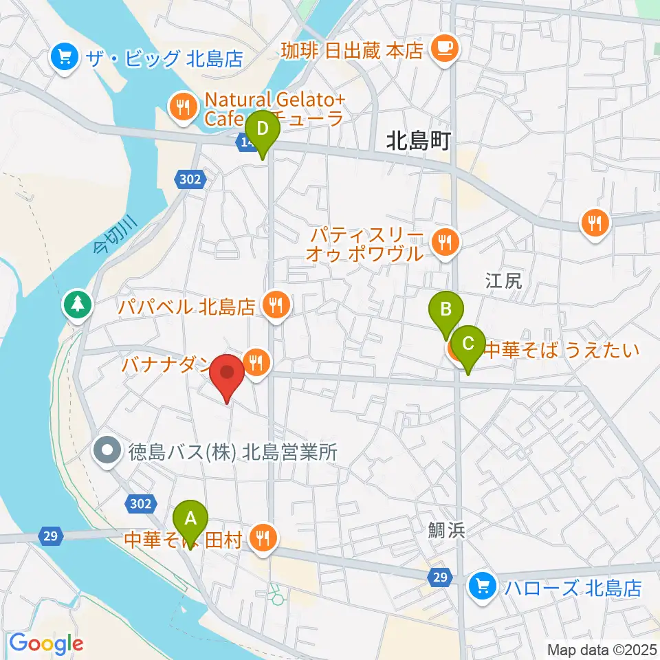 ドライブギターズ周辺のコンビニエンスストア一覧地図