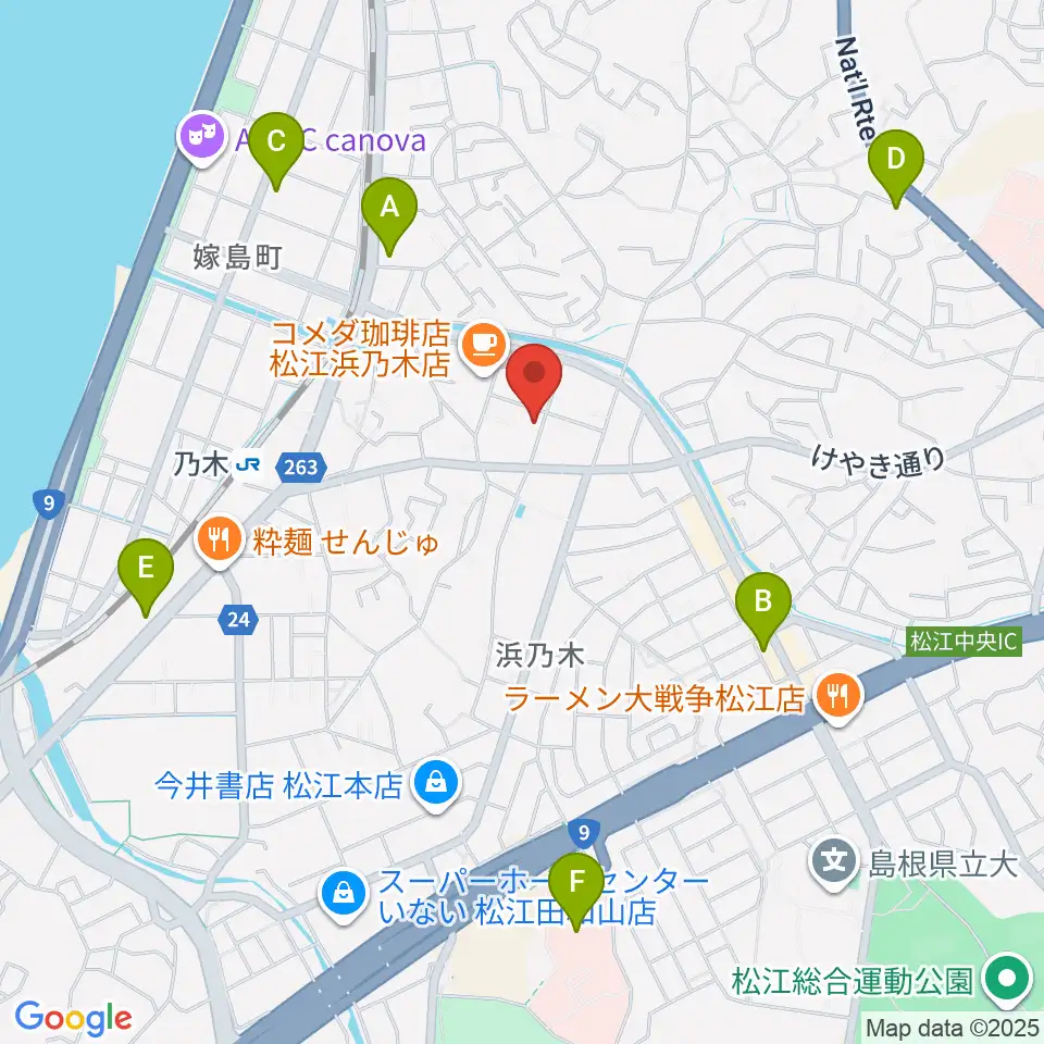 アイミュージックスクール周辺のコンビニエンスストア一覧地図