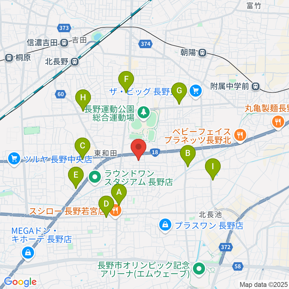 TAKE ONE周辺のコンビニエンスストア一覧地図