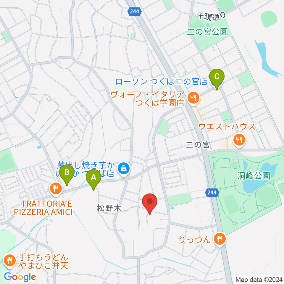 しょうじ音楽教室周辺のコンビニエンスストア一覧地図