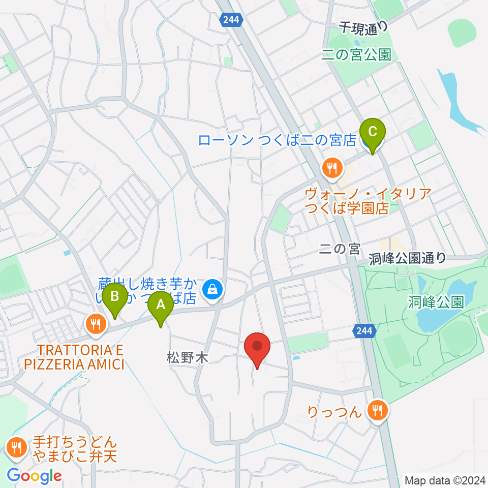 しょうじ音楽教室周辺のコンビニエンスストア一覧地図