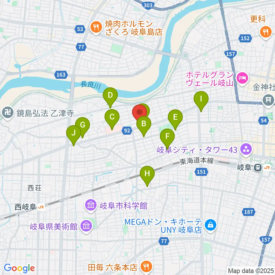 M's MUSIC SCHOOL & LIVEHALL周辺のコンビニエンスストア一覧地図