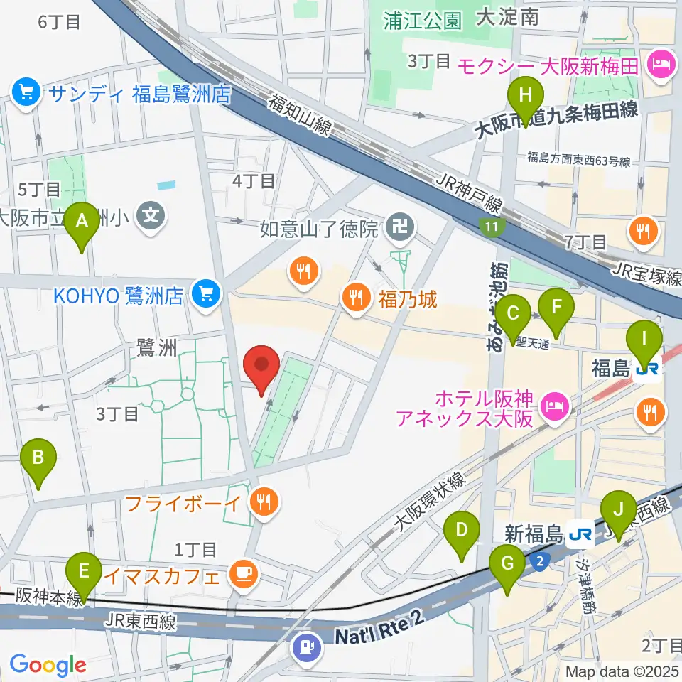 まこと音楽教室周辺のコンビニエンスストア一覧地図