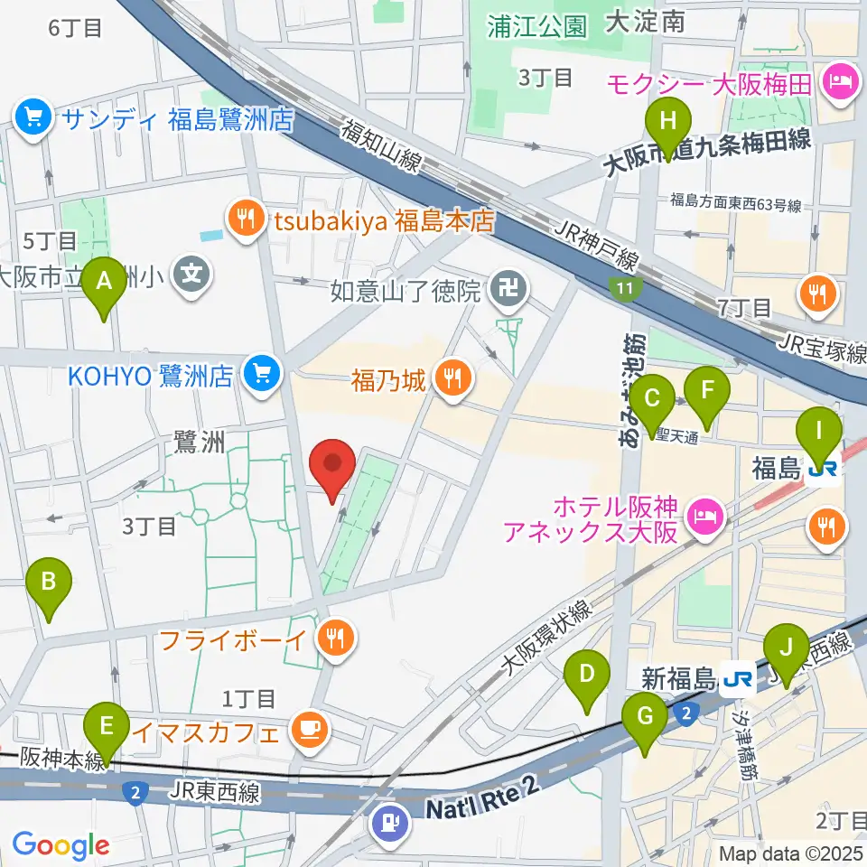 まこと音楽教室周辺のコンビニエンスストア一覧地図