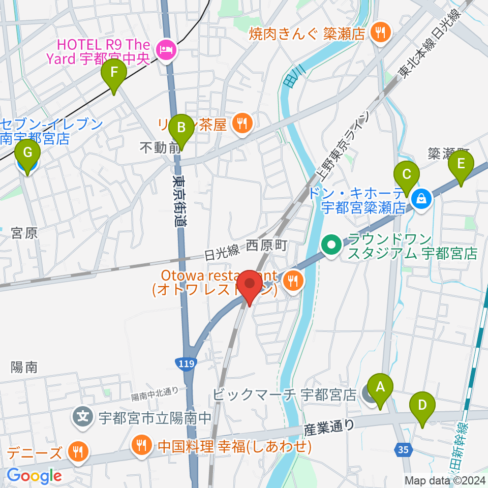 シーズ・ミュージックスクール周辺のコンビニエンスストア一覧地図