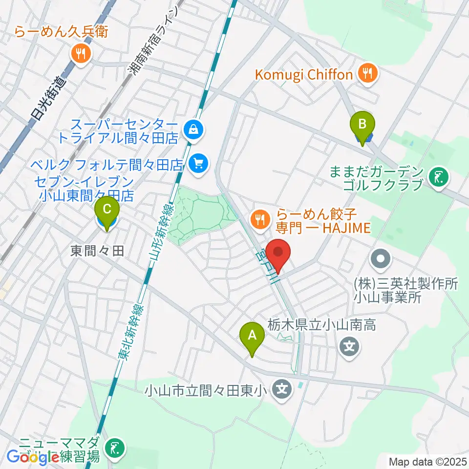 アルスミュージックスクール周辺のコンビニエンスストア一覧地図