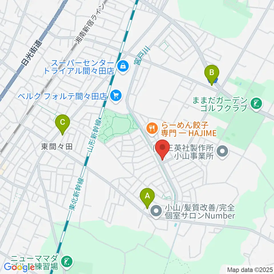 アルスミュージックスクール周辺のコンビニエンスストア一覧地図