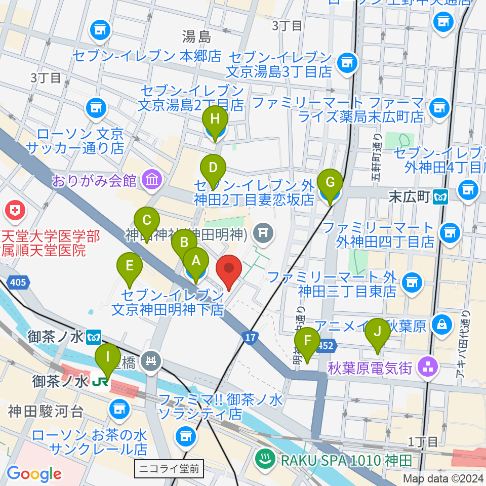 メディア・カーム周辺のコンビニエンスストア一覧地図