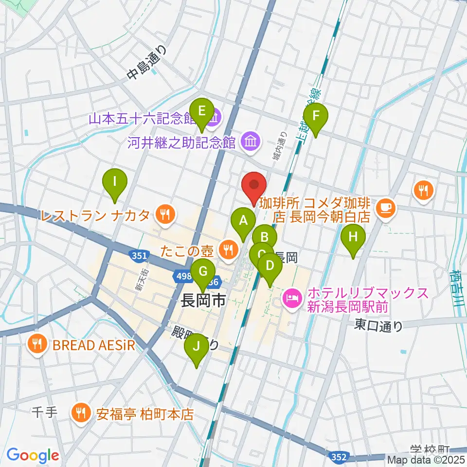あぽろん長岡店周辺のコンビニエンスストア一覧地図