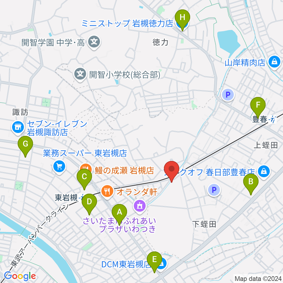 スタジオコーリング周辺のコンビニエンスストア一覧地図