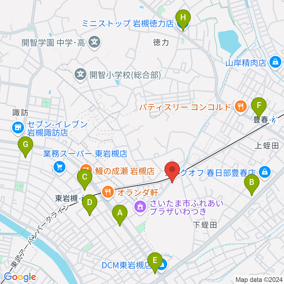 スタジオコーリング周辺のコンビニエンスストア一覧地図