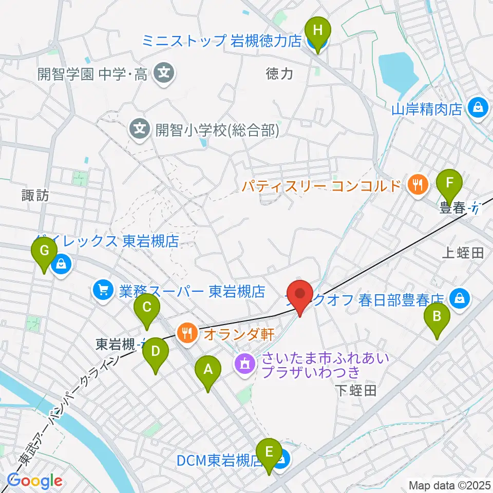 スタジオコーリング周辺のコンビニエンスストア一覧地図