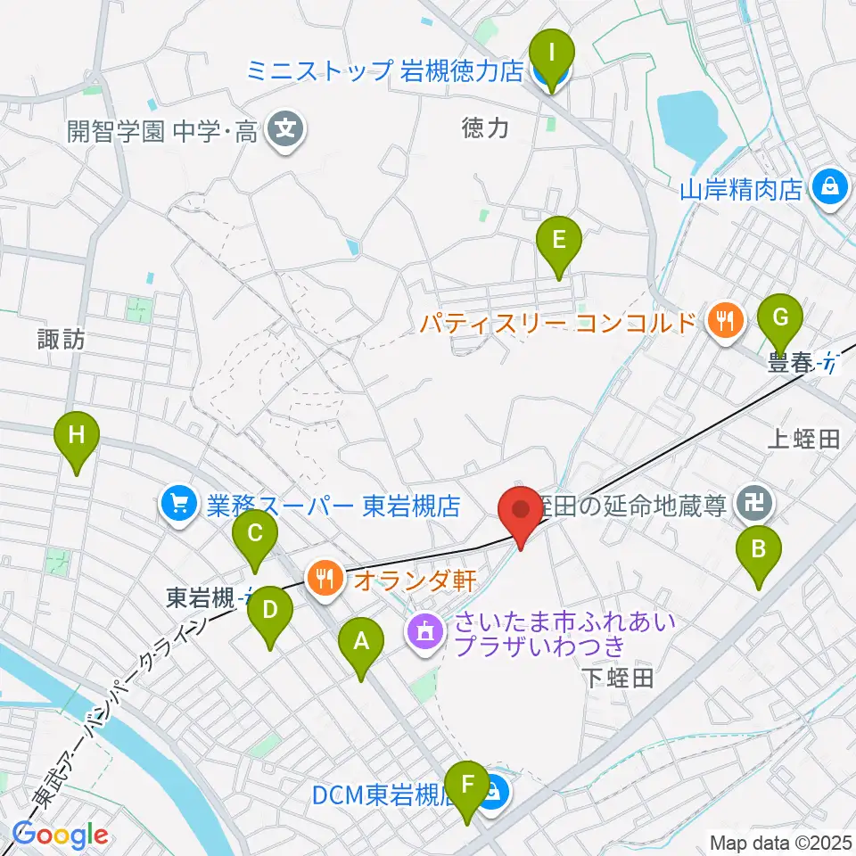 スタジオコーリング周辺のコンビニエンスストア一覧地図