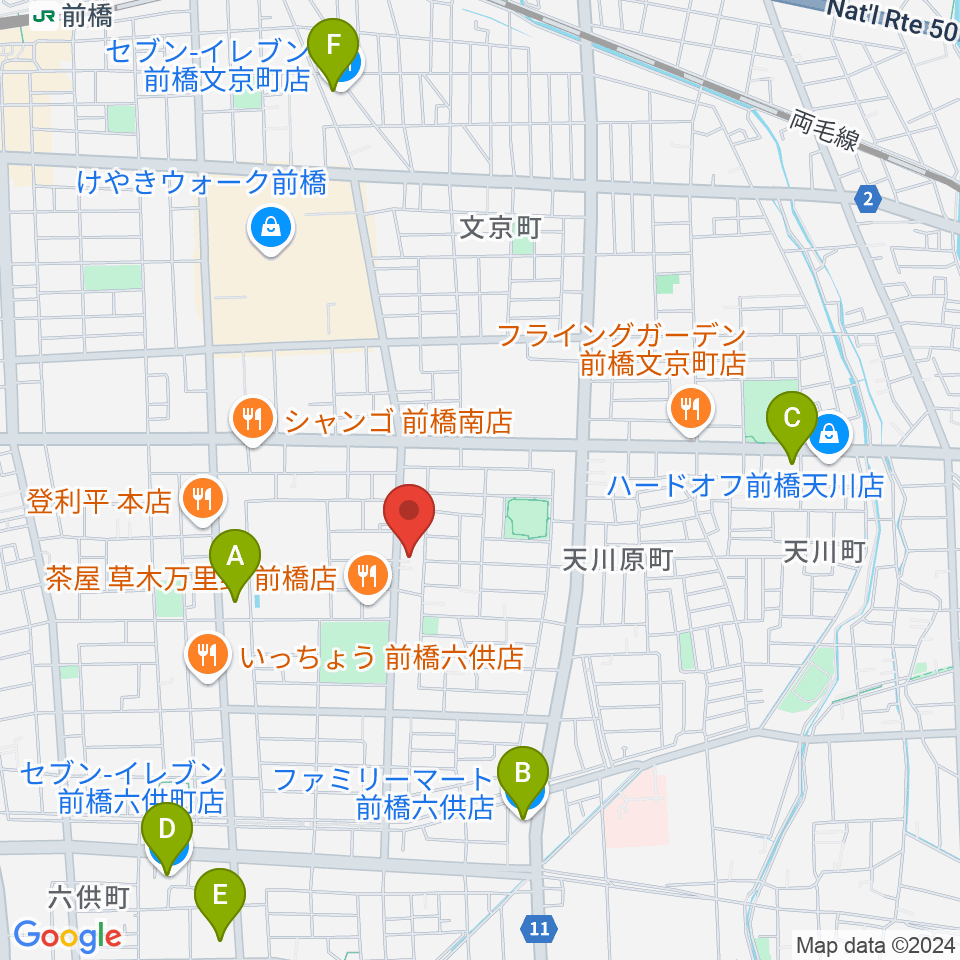 エコミック音楽教室周辺のコンビニエンスストア一覧地図