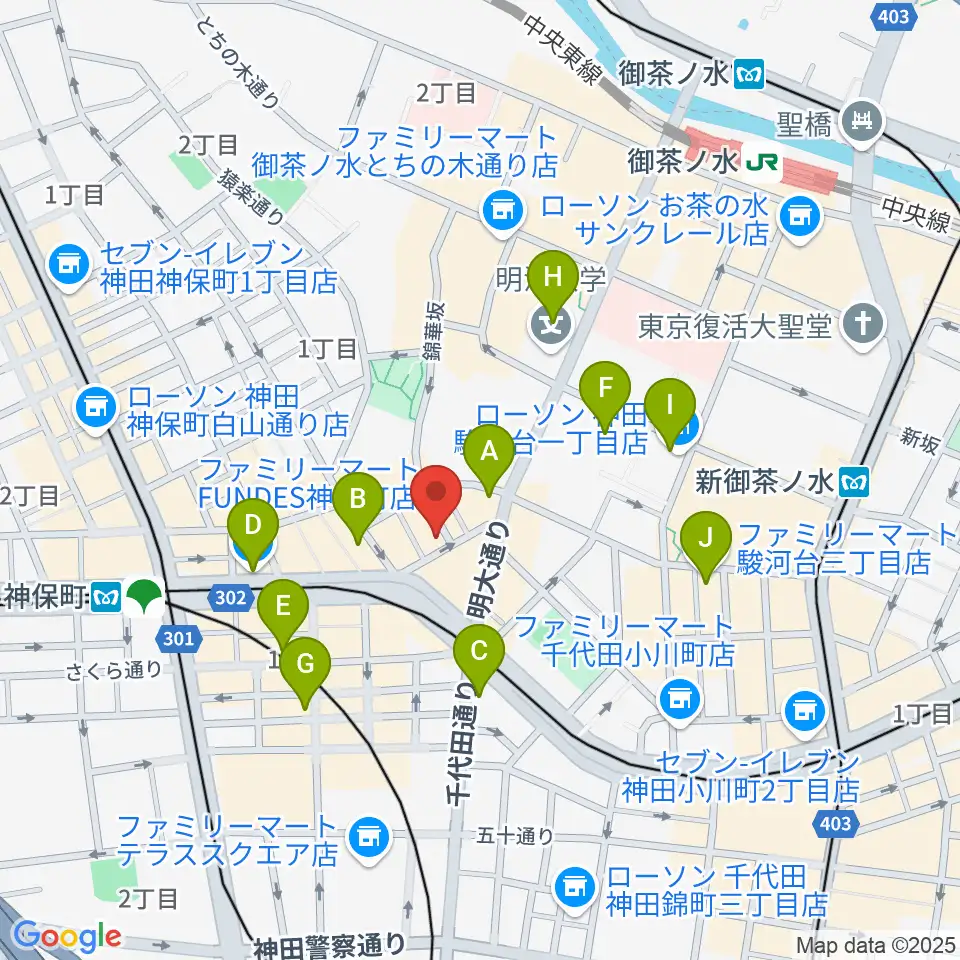 ナチュラルハイテックレコーズ周辺のコンビニエンスストア一覧地図