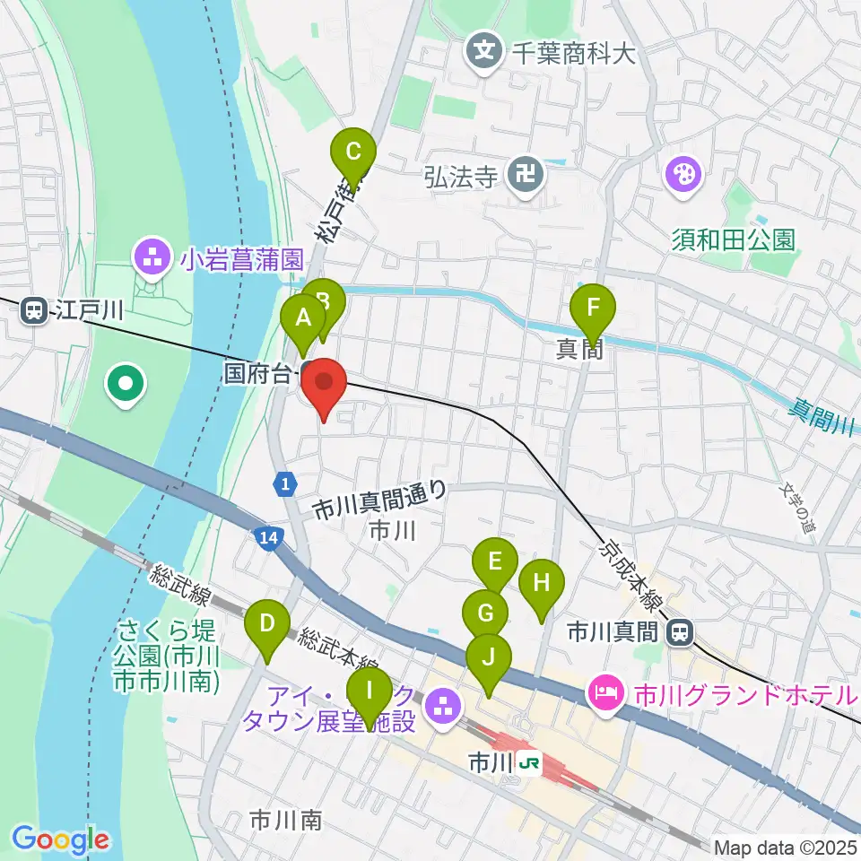 STUDIO Be周辺のコンビニエンスストア一覧地図