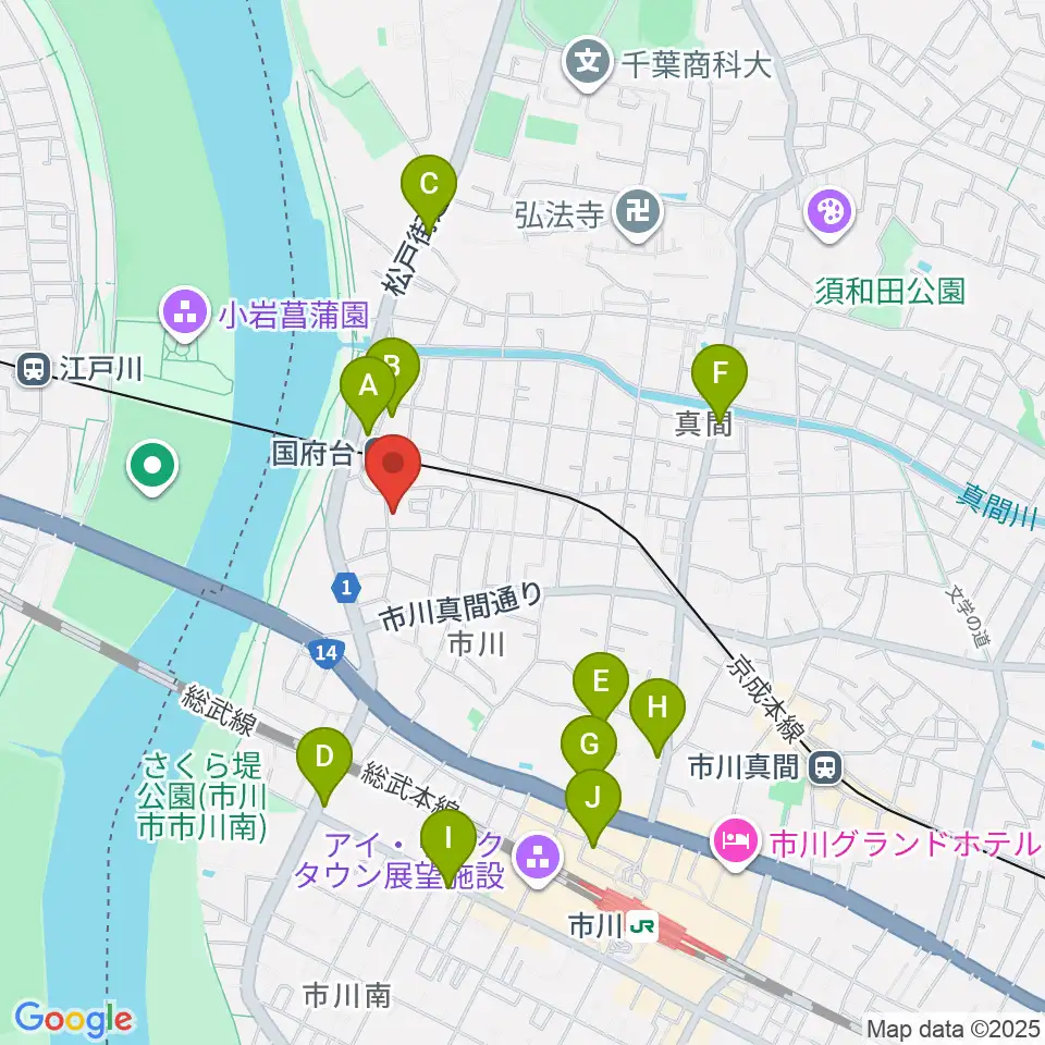 STUDIO Be周辺のコンビニエンスストア一覧地図
