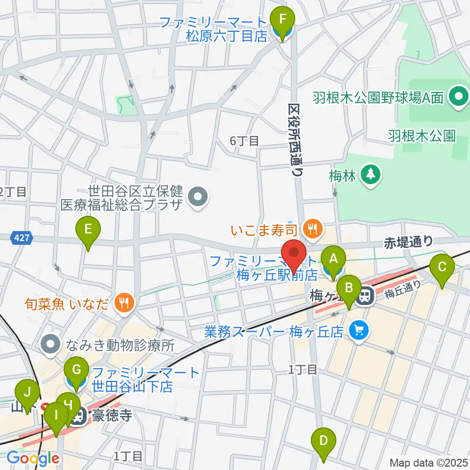 弦遊亭周辺のコンビニエンスストア一覧地図