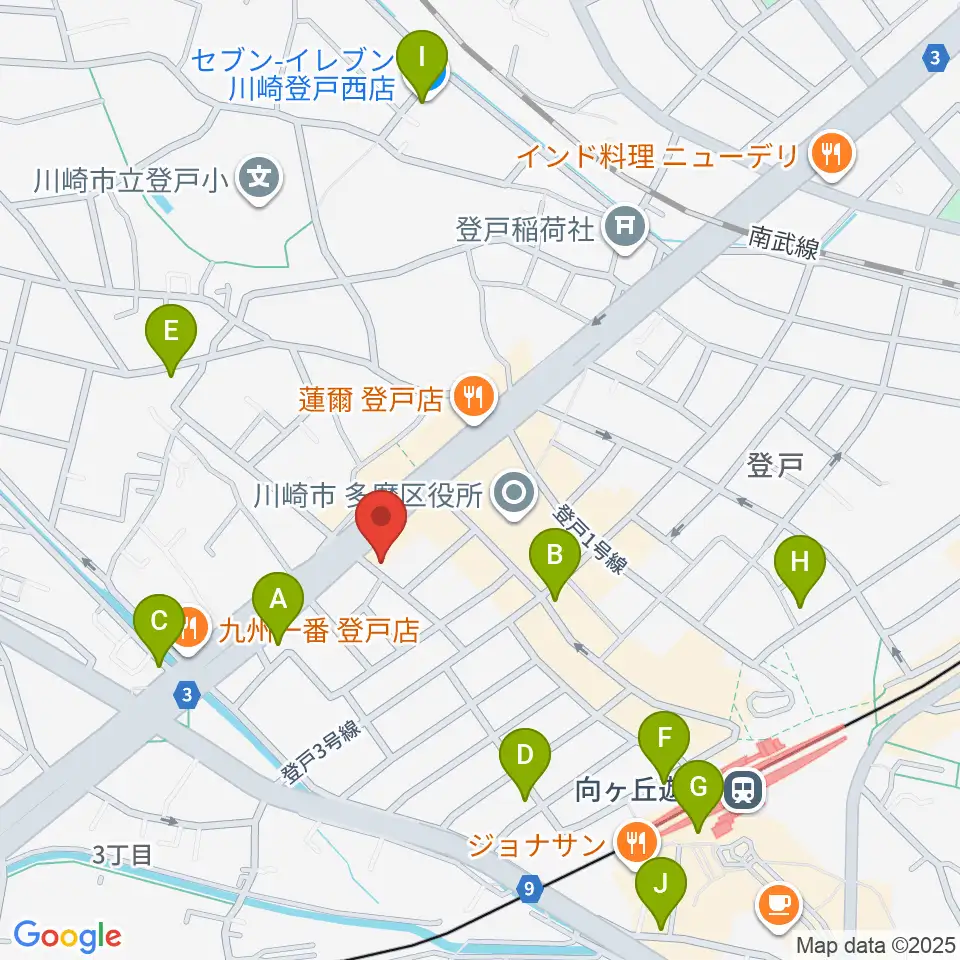SOUND STUDIO OTA周辺のコンビニエンスストア一覧地図