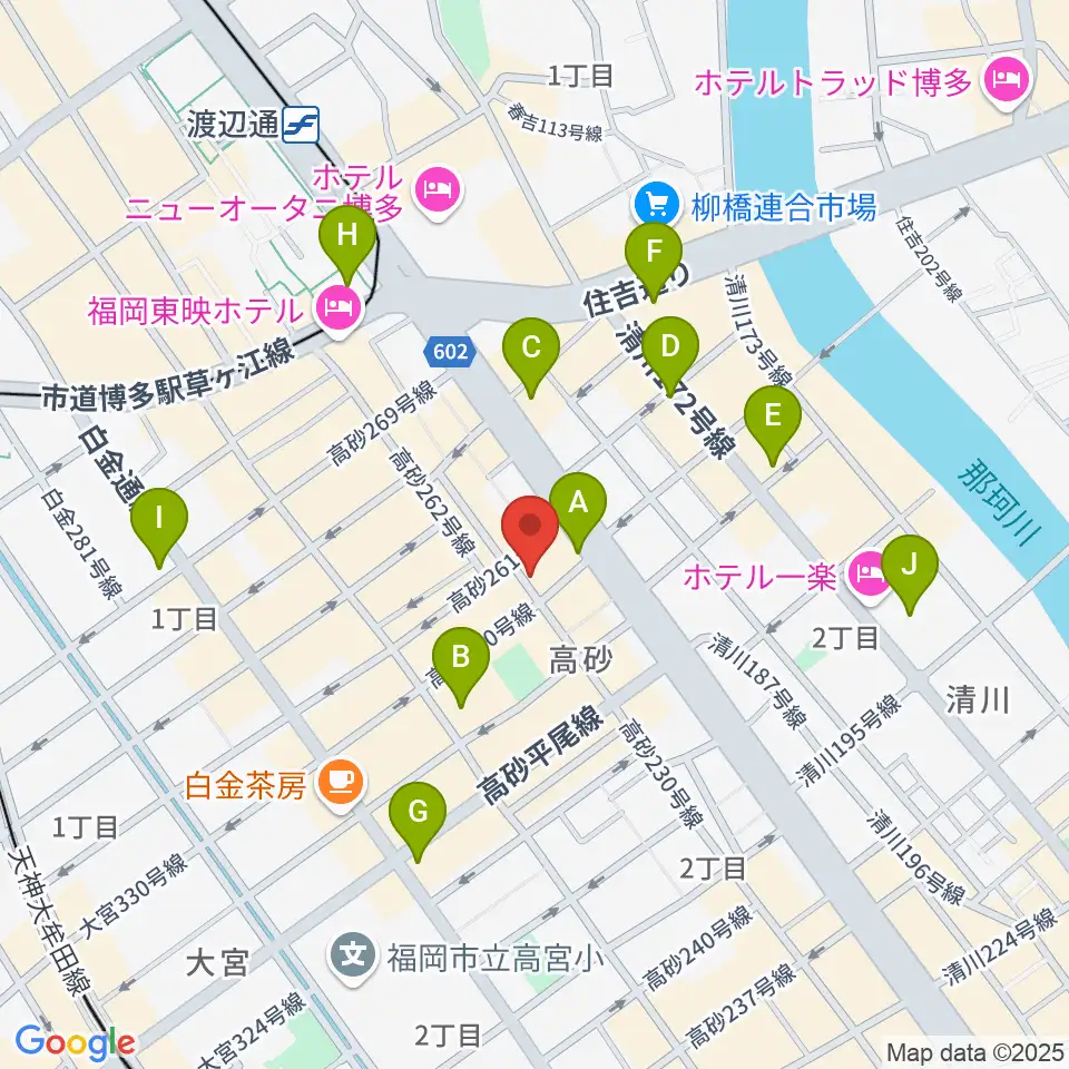 ワンナイン・サウンドプロデュース周辺のコンビニエンスストア一覧地図