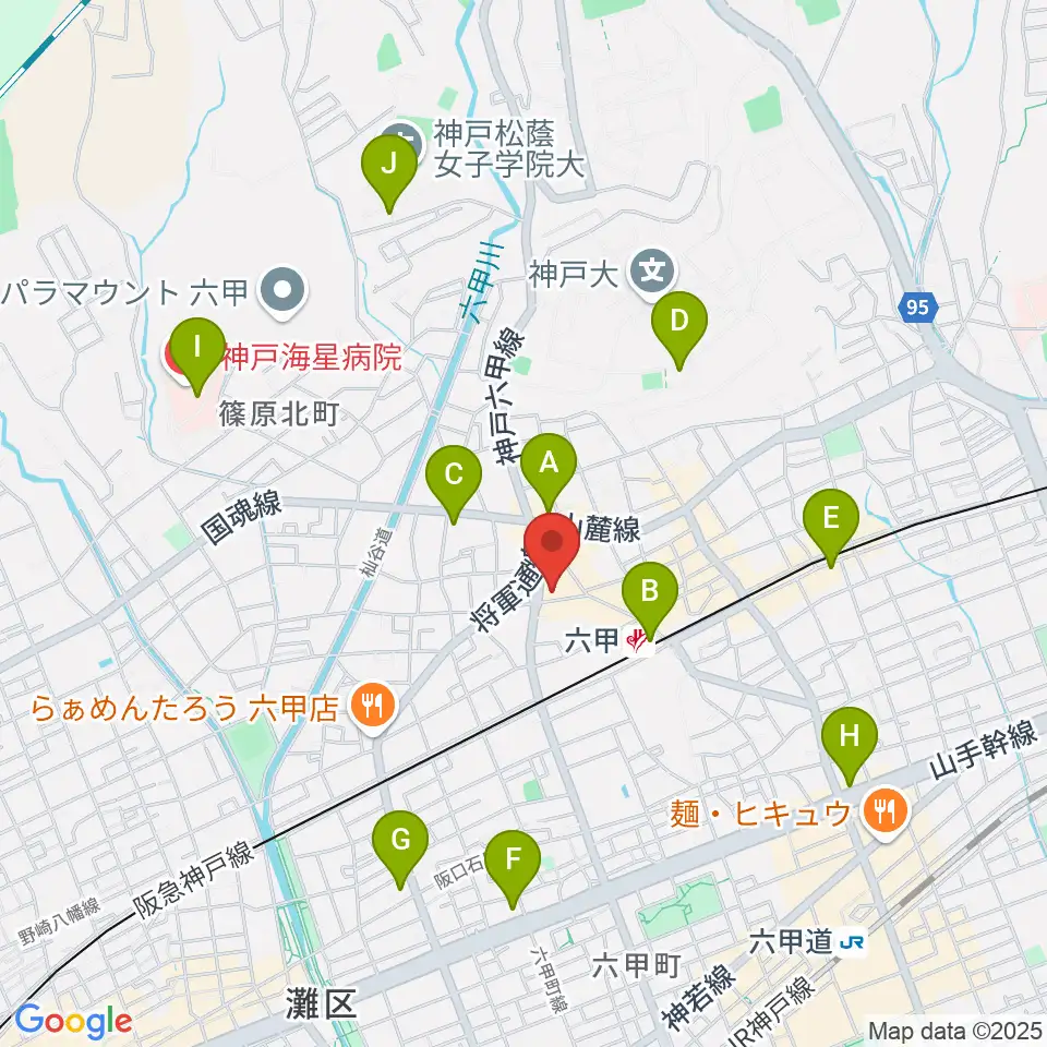 バイオリン工房 音屋周辺のコンビニエンスストア一覧地図